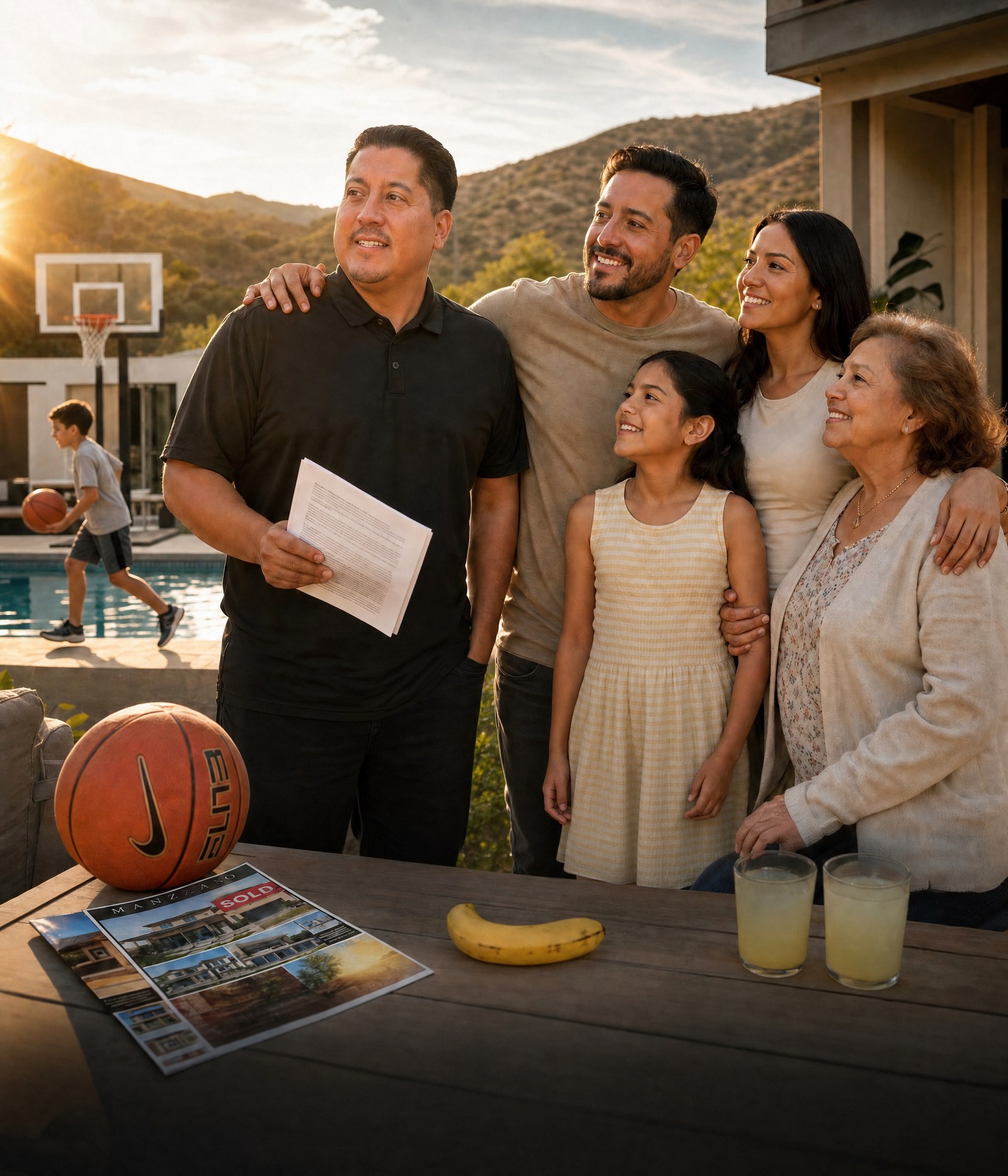 Alfredo Manzano with family — Manzano Real Estate